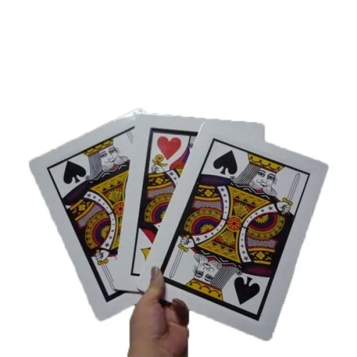 Siyah 3 Adet Kullanıma Uygun Sihirbaz Kartları 3 Kart