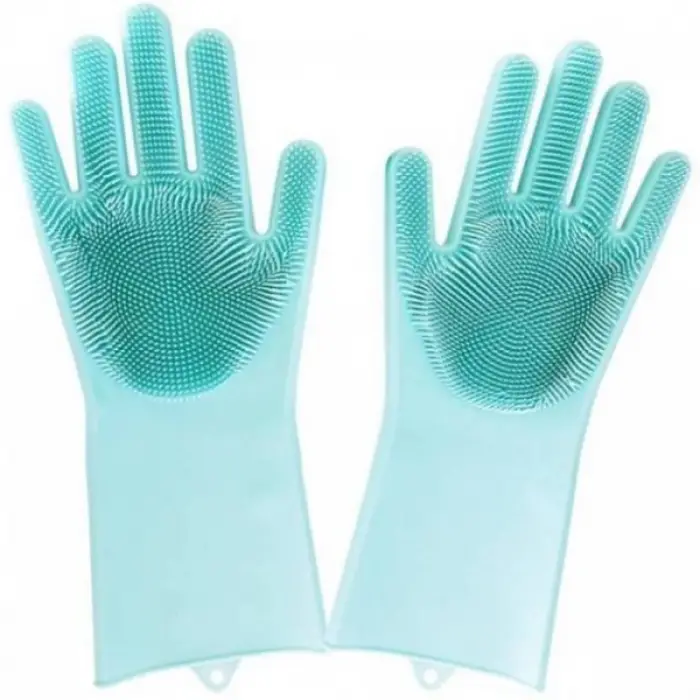 Kullanıma Uygun Sihirli Isıya Dayanıklı Silikon Çok Amaçlı Bulaşık Eldiven Fırçası Magic Gloves