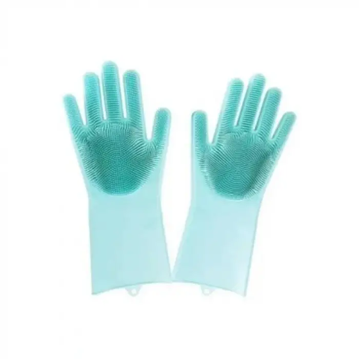 Kullanıma Uygun Sihirli Isıya Dayanıklı Silikon Çok Amaçlı Bulaşık Eldiven Fırçası Magic Gloves