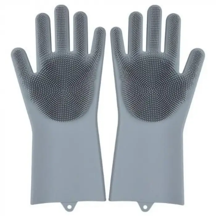 Kullanıma Uygun Sihirli Isıya Dayanıklı Silikon Çok Amaçlı Bulaşık Eldiven Fırçası Magic Gloves