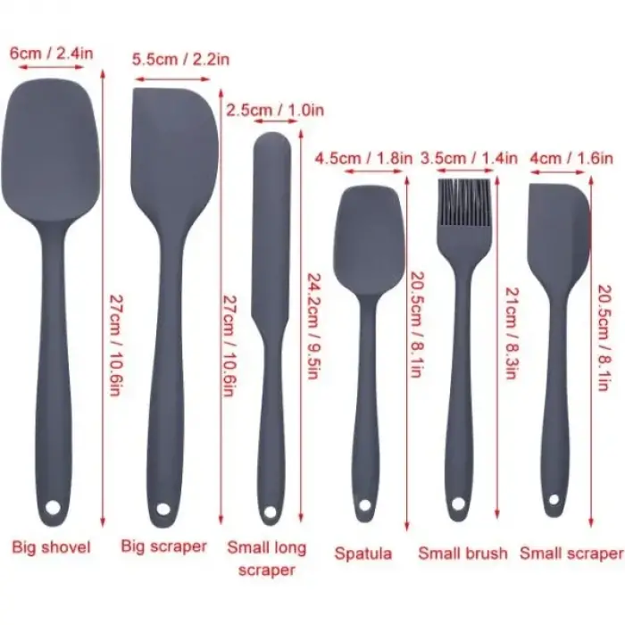 Kullanıma Uygun Silikon Spatula ve Fırça Seti