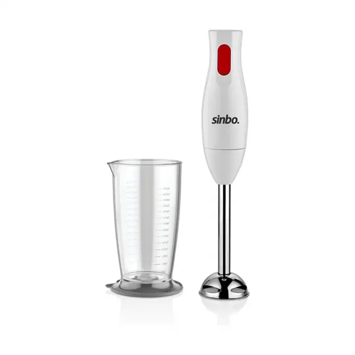 700 ml Ölçülü Sinbo Çubuk El Blender Ölçekli Hazne Paslanmaz Çelik Uçlu