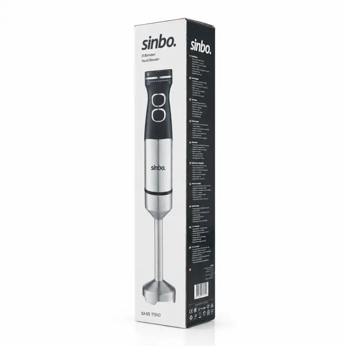 Kullanıma Uygun Sinbo Çubuk El Blender Seti Çelik Uçlu Güçlü Performans