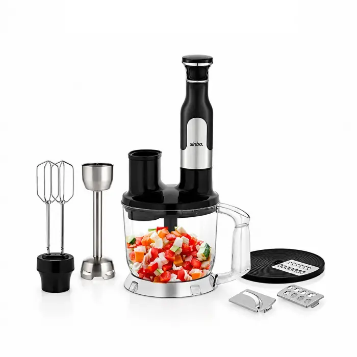 Kullanıma Uygun Sinbo El Multi Blender Seti 2 Litre Hazneli Paslanmaz Çelik Bıçaklı