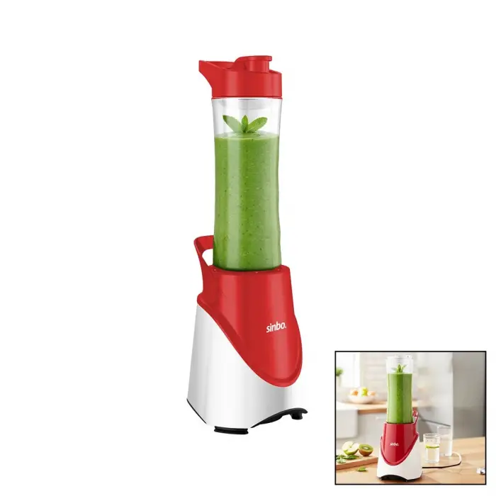 570 ml Ölçülü Sinbo Smoothie Blender Hazne 4lü Çelik Bıçaklar