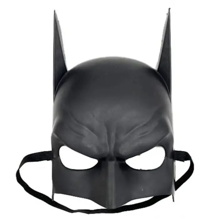 1 adet Kullanıma Uygun Siyah Çocuk Batman Maskesi Lastikli