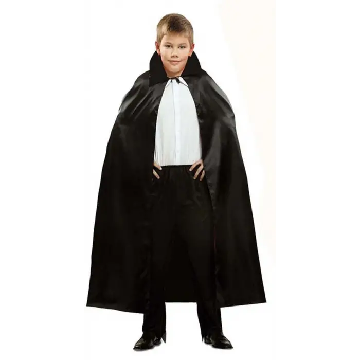 90 cm Ölçülü Siyah Renk Yakalı Halloween Pelerini