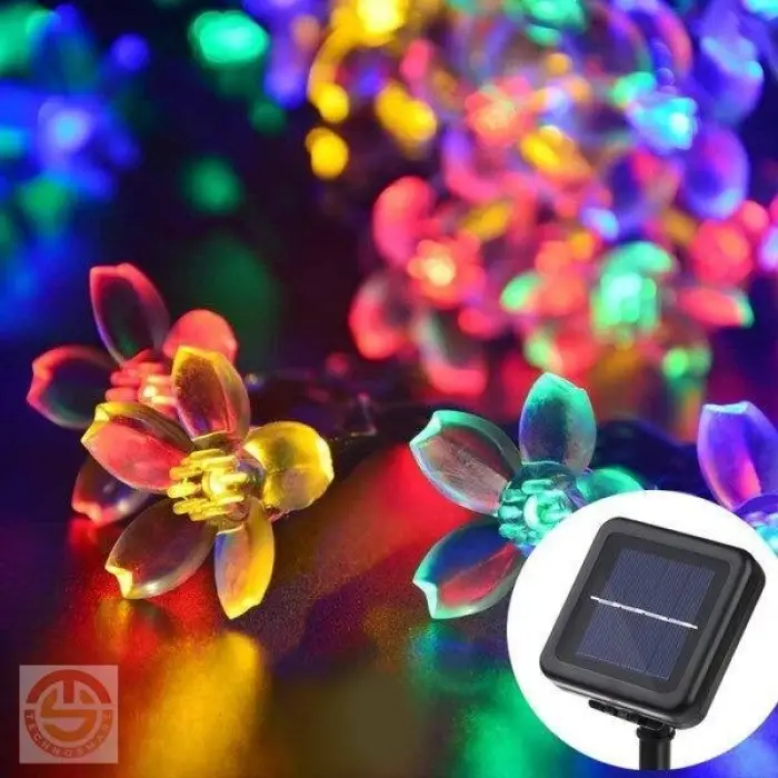 10 cm Kullanıma Uygun Solar Çiçekli RGB Dekorasyon Lambası
