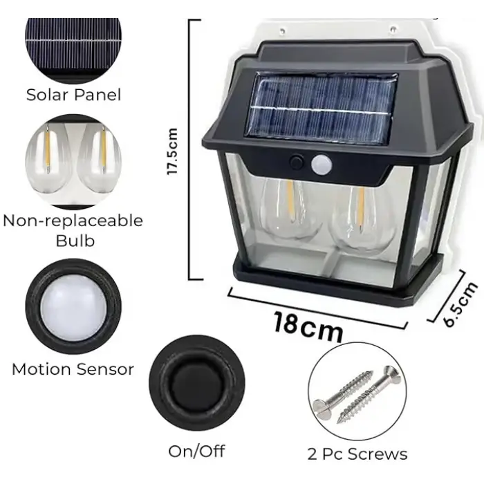 Kullanıma Uygun Solar Outdoor Lamba