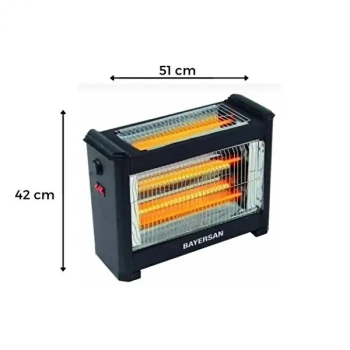1800W Ölçülü Şömine Tipi Isıtıcı Soba