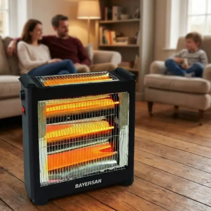 2400W Ölçülü Şömine Tipi Isıtıcı Soba