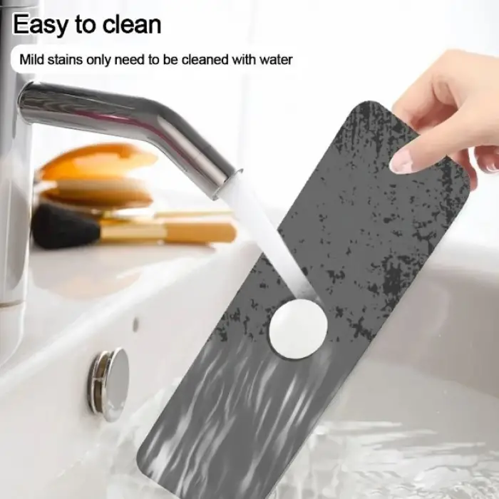 Kauçuk Su Emici Sihirli Lavabo Kenar Matı