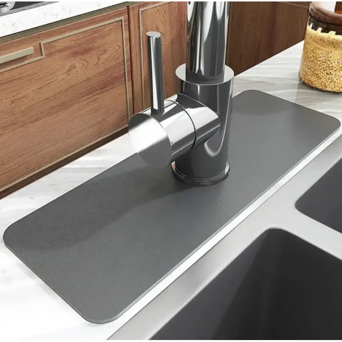 Kauçuk Su Emici Sihirli Lavabo Kenar Matı