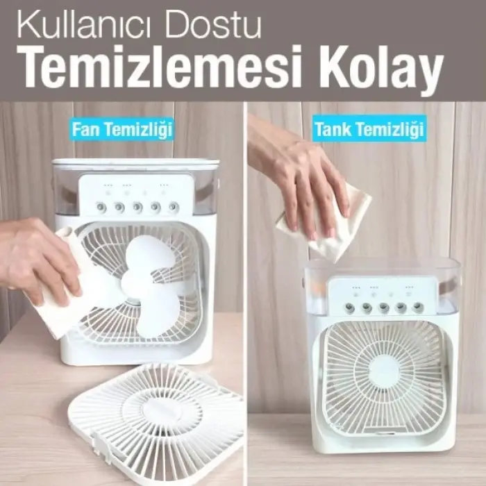 26 cm Kullanıma Uygun Su Hazneli Masa Vantilatörü