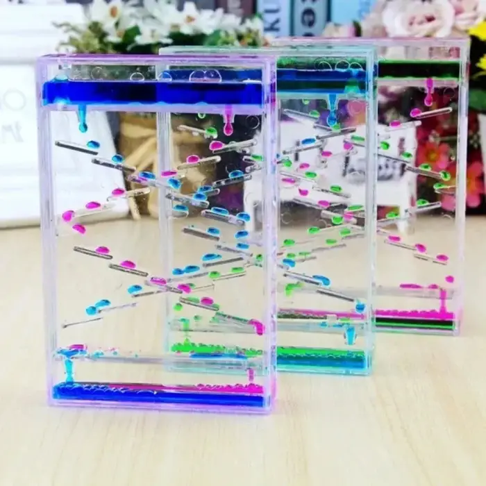 14 cm plastik Kum Saati Sulu Sıvı Jel