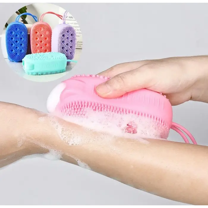 7 cm Kullanıma Uygun Süngerli Silikon Banyo Kesesi