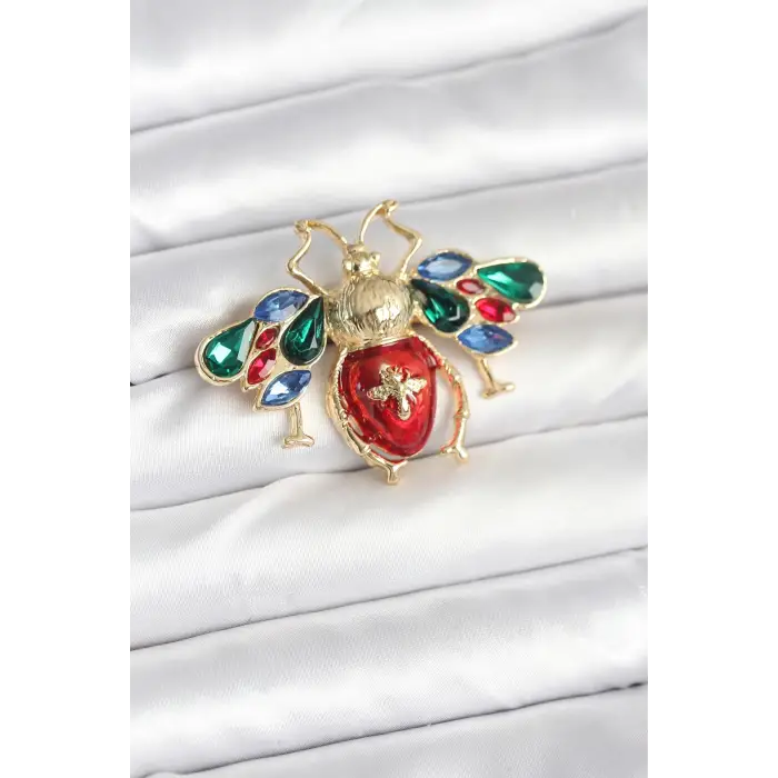 Pirinç Süslü Arı tasarım Broş