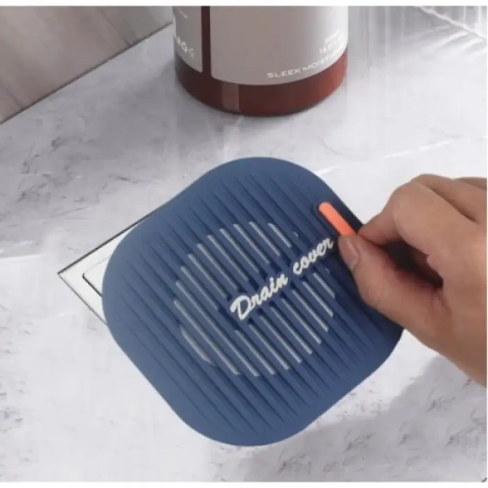 Silikon Süzgeçli Lavabo Gider Koruyucu Mat Gri