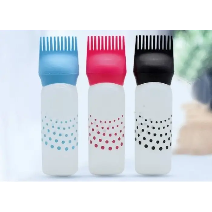 1 Adet Plastik Taraklı Saç Uygulama Şişesi