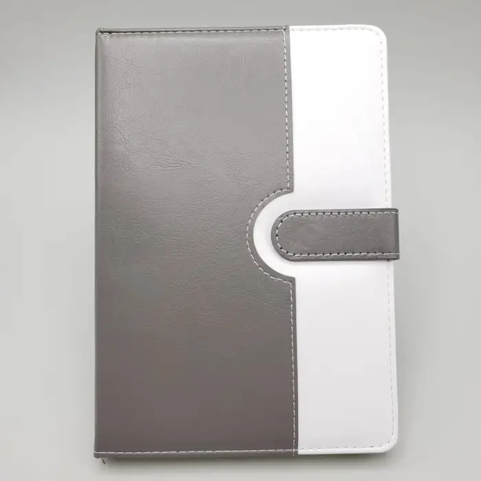 Defter Tarihsiz Ajanda Beyaz Gri Renk