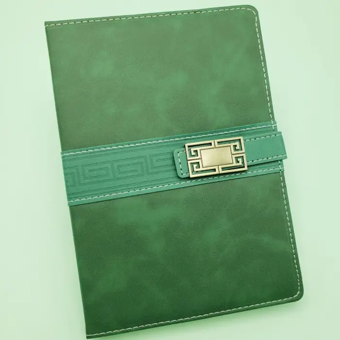 21 cm Defter Tarihsiz Ajanda Yeşil Renk