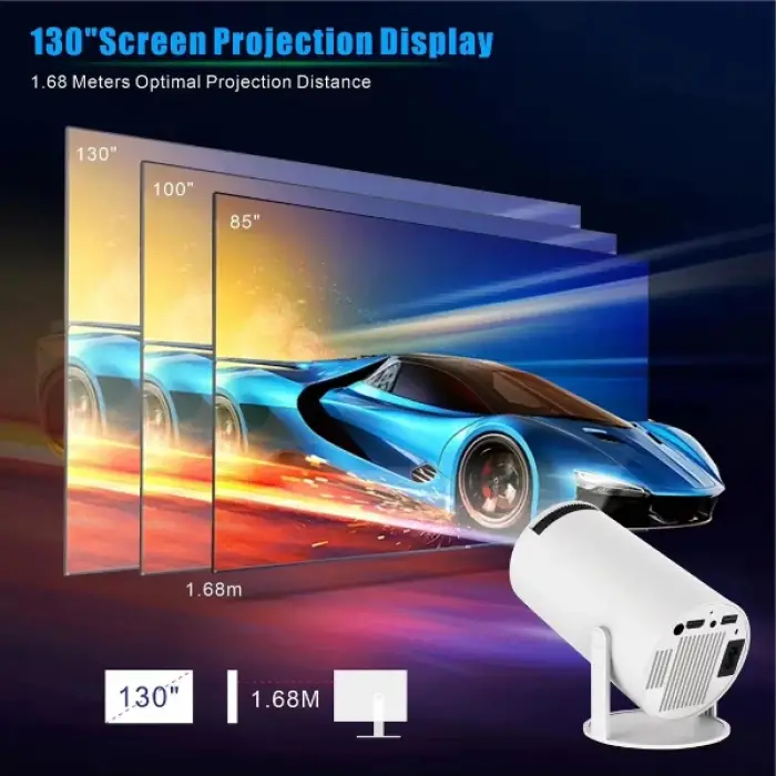 100.8x103.5 mm kablosuz 1 adet Portatif Android TV Özellikli Projeksiyon