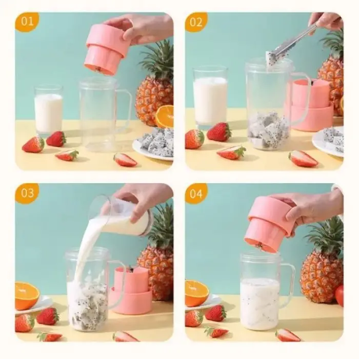 420 ml Bardak portatif Pipetli Blender