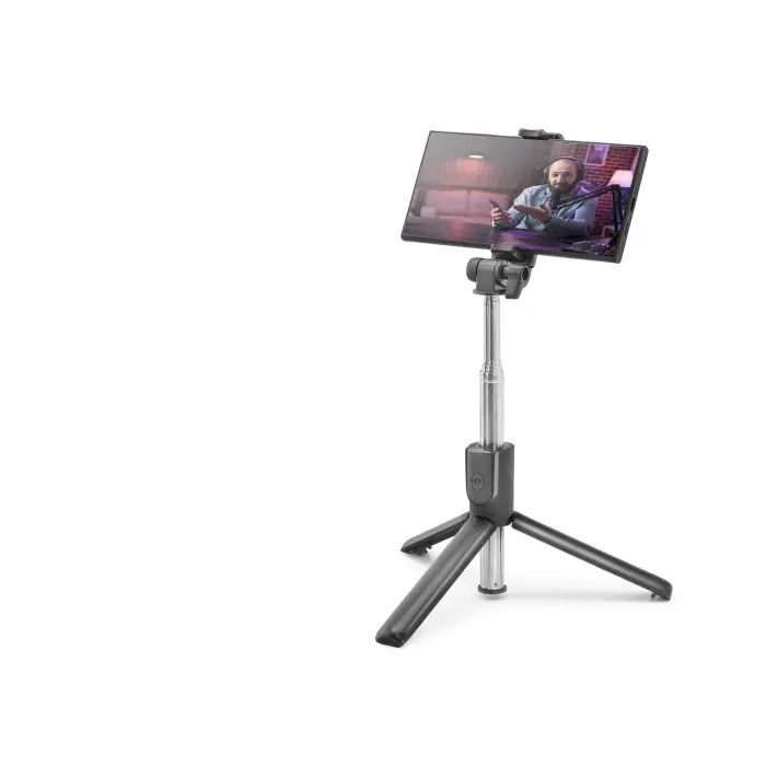 Ve Selfie Çubuğu Seti Bluetooth 5.0 Kumandalı 67 Cm Siyah
