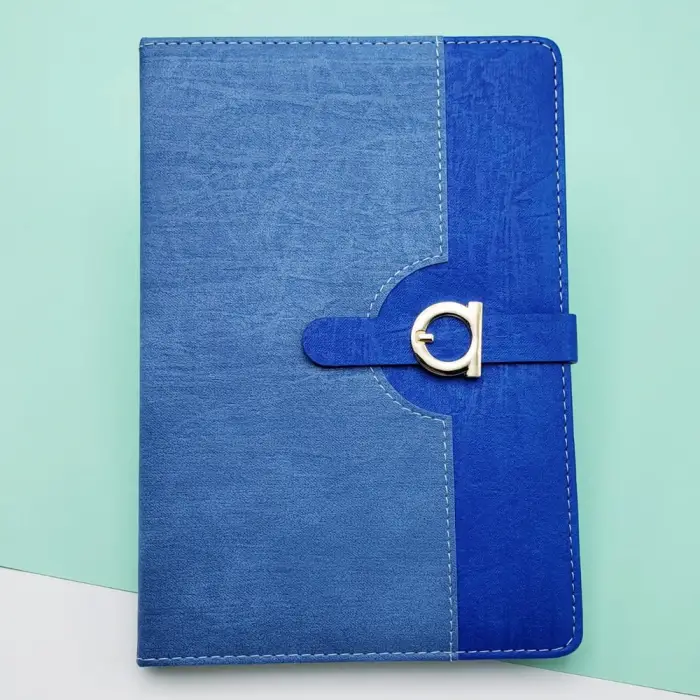 21 X 14.5 Cm Mıknatıslı Defter Termo Deri Mavi