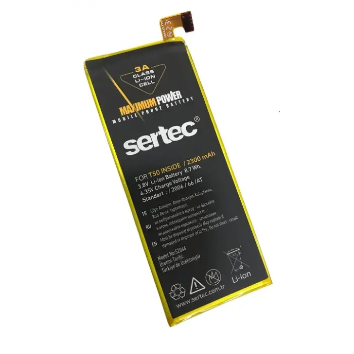 2.300 mAh Batarya Turkcell T 50 Uyumlu