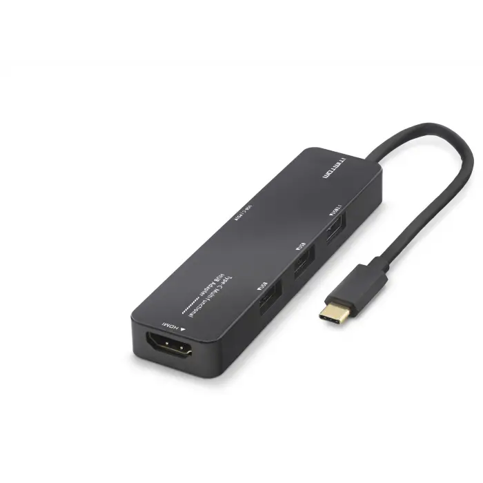 Type c 3.2 Gen1 Hub Pd Hdmı 4K 5 Port 5 Gbps Siyah