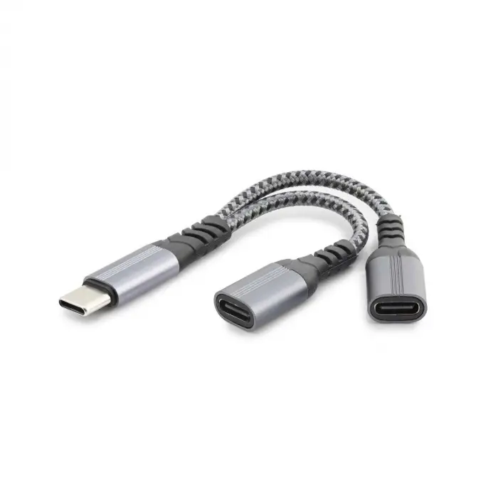 Type C To 2*Type C F Kablo Car Şarj 100W Siyah