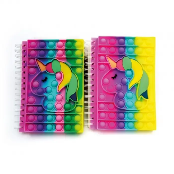 15x22 cm Defter Unicorn Tasarımlı Pop It