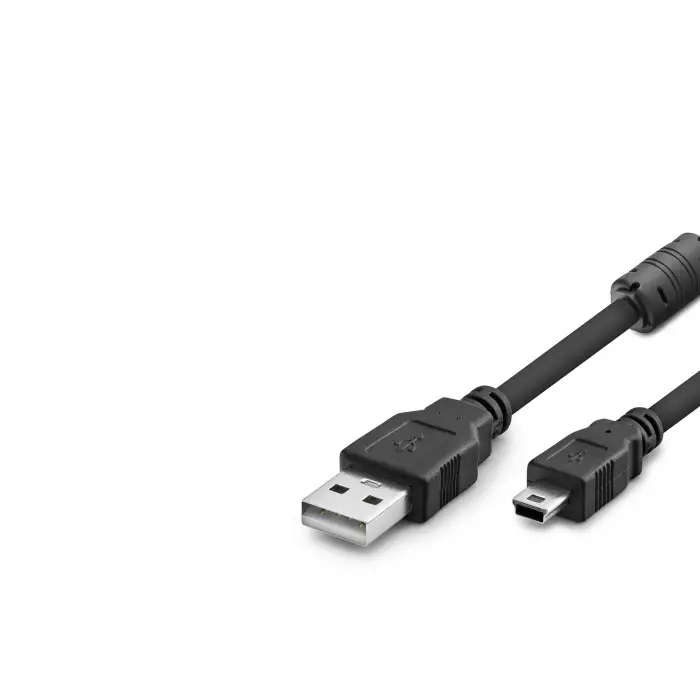3 M Ölçülü Usb Kablo Usb Mini V3/5Pin To Siyah