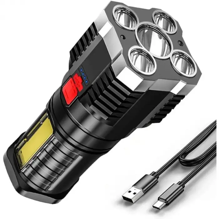 El Feneri USB Şarjlı 4 Modlu