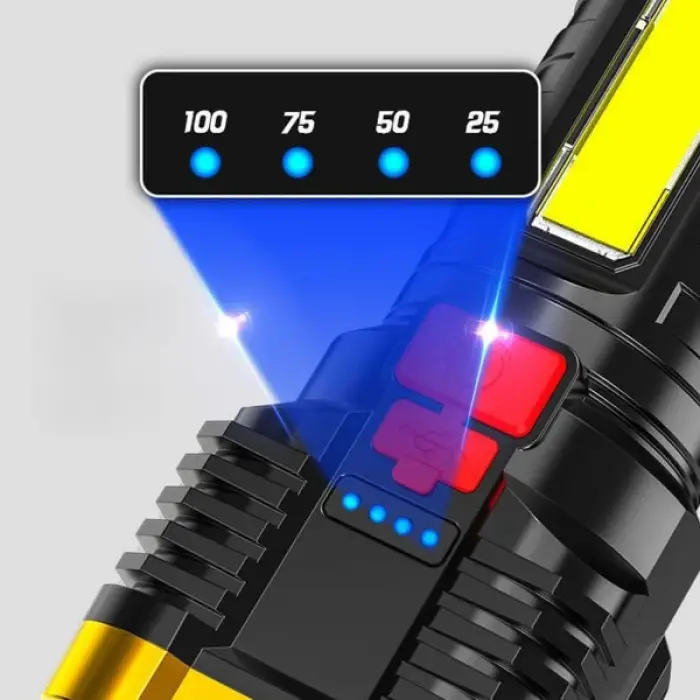 El Feneri USB Şarjlı 4 Modlu