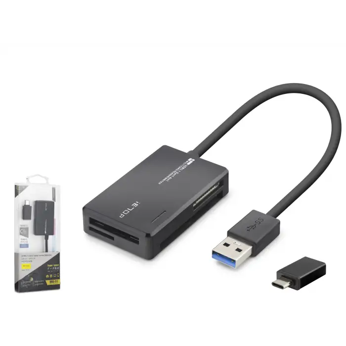 Usb Type c 3.2 Gen1 All İn One Kart Okuyucu Cf Sd Microsd Ms 5 Gbps Siyah C313 Çeşidi