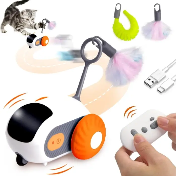 Kullanıma Uygun Uzaktan Kumandalı Robot Kedi Oyuncağı