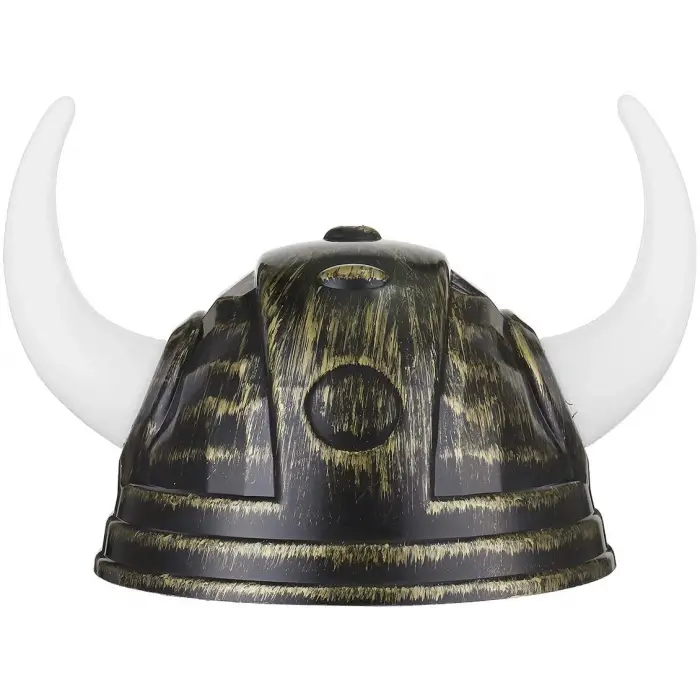 19 x 12.5 cm Plastik Viking Asteriks Başlığı Altın Renk