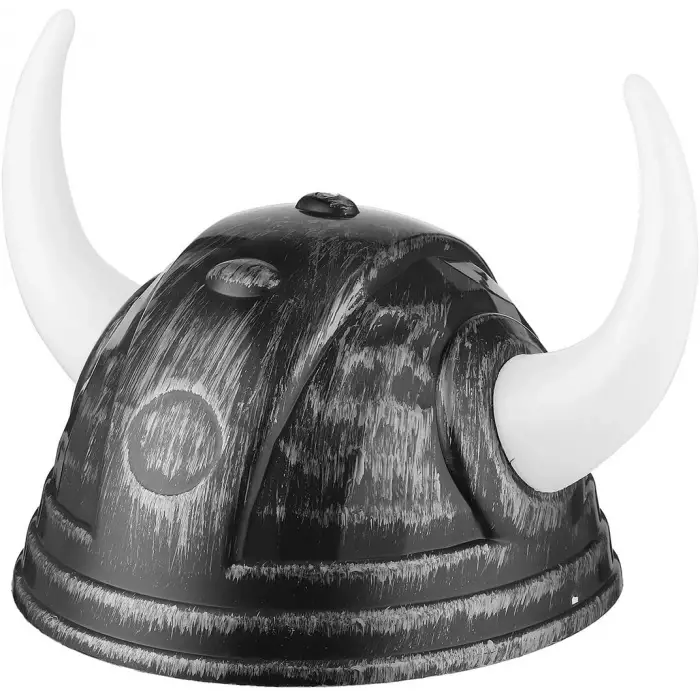 19 x 12.5 cm Kullanıma Uygun Viking Asteriks Başlığı Gümüş Renk