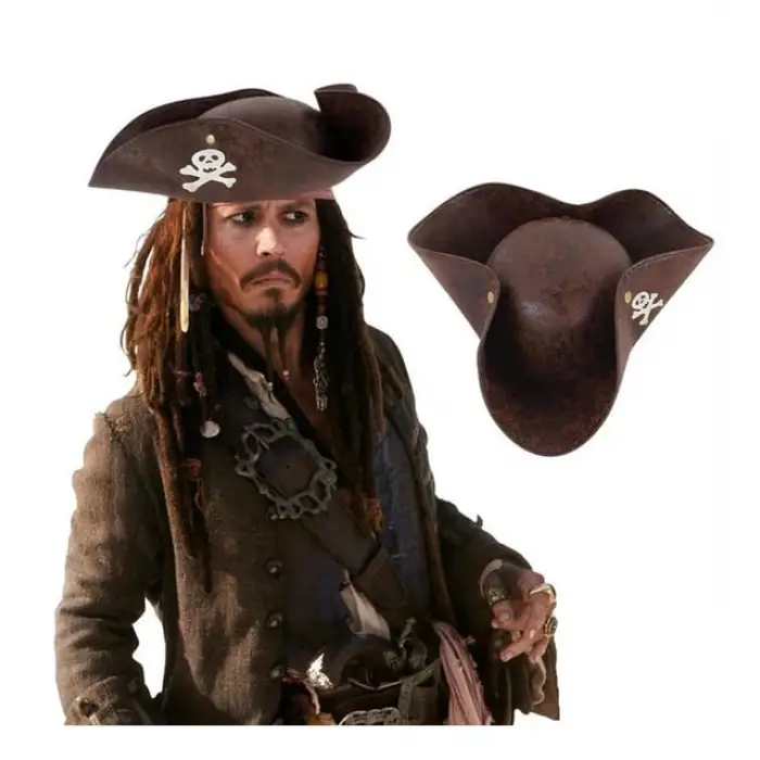 Kullanıma Uygun Vinleks Kaptan Jack Korsan Şapkası