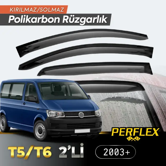 Kullanıma Uygun VW T5/T6 2+ Cam Rüzgarlığı V2 Mugen