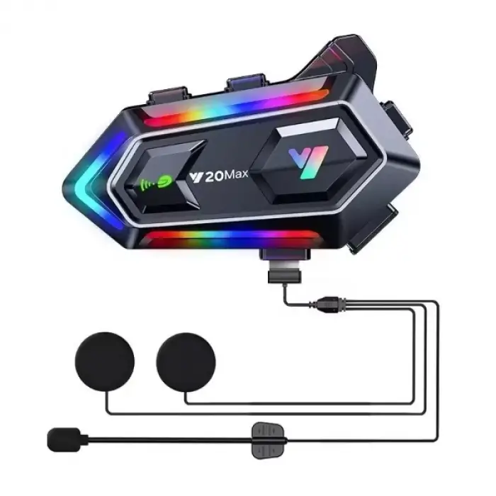 Kullanıma Uygun Y20 Max Kablosuz Motosiklet Kask Intercom