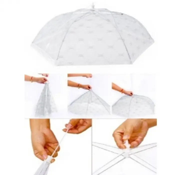 60 cm Katlanabilir Kullanıma Uygun Yemek Koruma Şemsiyesi