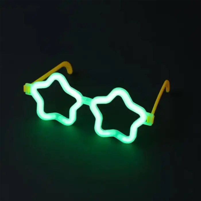 12 Adet Yıldız Glow Partisi Gözlüğü