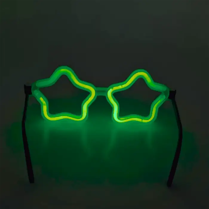 12 Adet Yıldız Glow Partisi Gözlüğü