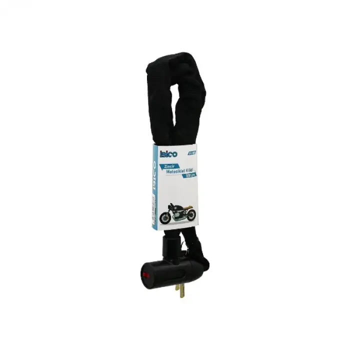 100 cm Ölçülü Zincirli Anahtarlı Motor ve Bisiklet Kilidi