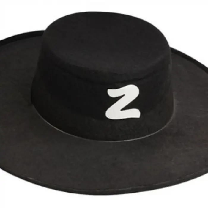 Maske Zorro Şapka Set Yetişkin