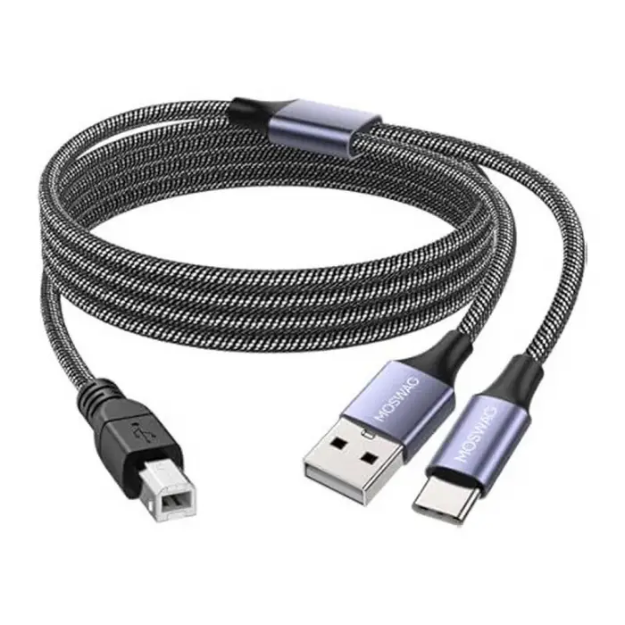 Type C 2 İn 1 Yazıcı Kablosu