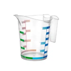 Mutfak Ölçü Kabı 1000 Ml Dereceli Sert Plastik Renkli